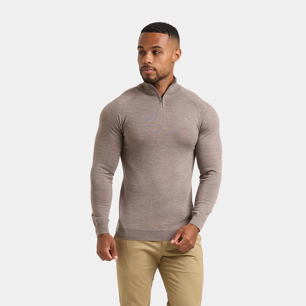 Tailored Athlete Quarter Zip Merino Wool